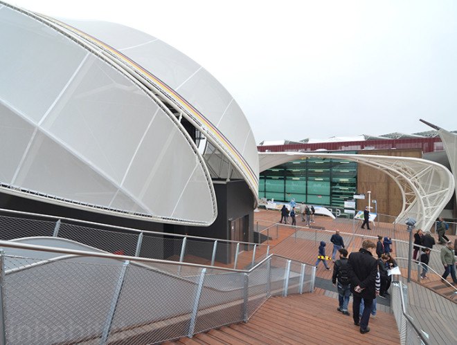 German pavilion, Milan Expo 2015, world expo, Schmidhuber, Messe Frankfurt, canopy, food production, sustainable food, temporary pavilion, food consumption, biodiversity, nutrition