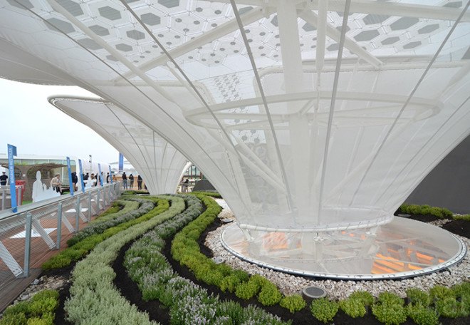 German pavilion, Milan Expo 2015, world expo, Schmidhuber, Messe Frankfurt, canopy, food production, sustainable food, temporary pavilion, food consumption, biodiversity, nutrition
