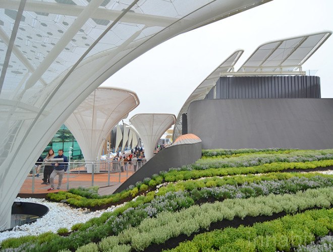 German pavilion, Milan Expo 2015, world expo, Schmidhuber, Messe Frankfurt, canopy, food production, sustainable food, temporary pavilion, food consumption, biodiversity, nutrition