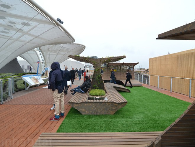 German pavilion, Milan Expo 2015, world expo, Schmidhuber, Messe Frankfurt, canopy, food production, sustainable food, temporary pavilion, food consumption, biodiversity, nutrition