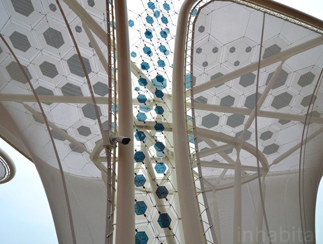 German pavilion, Milan Expo 2015, world expo, Schmidhuber, Messe Frankfurt, canopy, food production, sustainable food, temporary pavilion, food consumption, biodiversity, nutrition