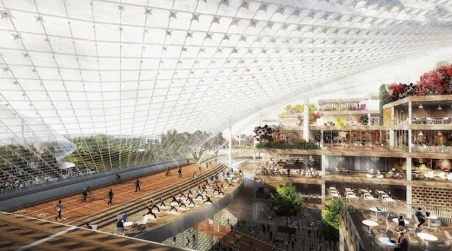 Crabots, Google, Google HQ, Mountain View, Google Campus, ATK II, BIG, Thomas Heatherwick, prefabricated design, sustainable design, flexible workspace, robot, crane, hybrid robot and crane