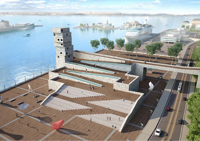 Archohm, Indian architects, Guggenheim Helsinki Museum, design competition, competition proposal, art museum, green architecture, waterfront, Finland