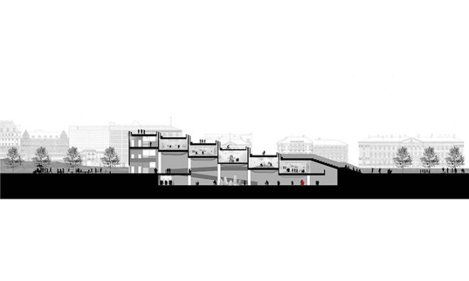 Archohm, Indian architects, Guggenheim Helsinki Museum, design competition, competition proposal, art museum, green architecture, waterfront, Finland