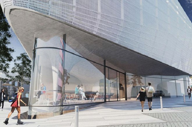 guy hollaway architect, multi story skatepark, english architecture, folkestone sports centre, kent england, skateparks