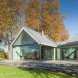 PROD Arquitectura, Portugal, House of Four Houses, green architecture, pitched roof, vernacular architecture, natural light, mezzanine, deck terrace, mobile partitions, glass-to-ceiling windows