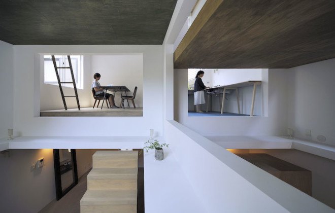 Hiroyuka Shnozaki Architects, House T, Ninja House, Tokyo, Japan, Japanese design, green design, sustainable design, eco-design, space management, home office, tiny homes
