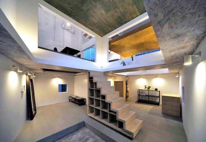 Hiroyuka Shnozaki Architects, House T, Ninja House, Tokyo, Japan, Japanese design, green design, sustainable design, eco-design, space management, home office, tiny homes