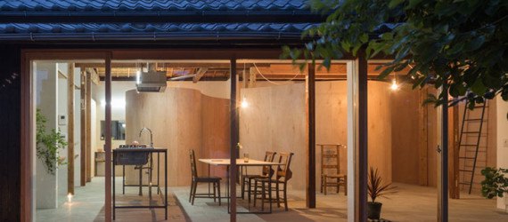 Tato Architects, Japan, Japanese architecture, traditional architecture, small spaces, open-plan layout, glass walls, wooden deck, green renovation