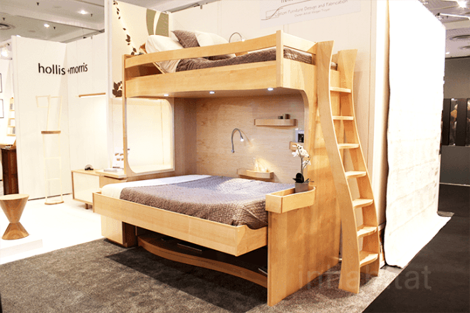 “green furniture”, “sustainable furniture”, design events, design shows, icff, green design, green housewares, green interiors, green products, new york design week, nyc x design, sustainable design, international contemporary furniture fair, transforming furniture, double duty furniture, Immersion Design, Coalesce Loft Bed,