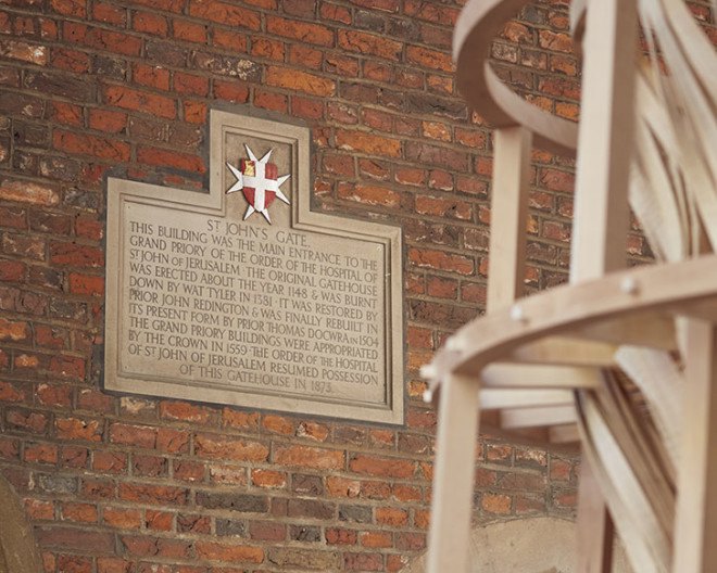Sebastian Cox, Laura Ellen Bacon, wooden sculpture, temporary installation, carbon emissions, Clerkenwell Design Week, London, green design, eco-friendly art, art installation