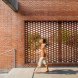 green design, eco design, sustainable design, Jun Sekino, Ngamwongman House, brickwork, brick screen, brick sunshade, perforated brick, Bangkok