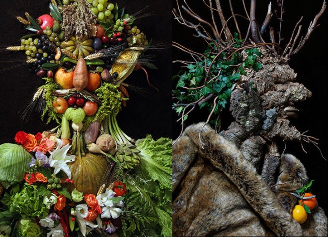 green design, eco design, sustainable design , Arcimboldo, Darth Vader, Star Wars, Klaus Enrique, organic sculptures