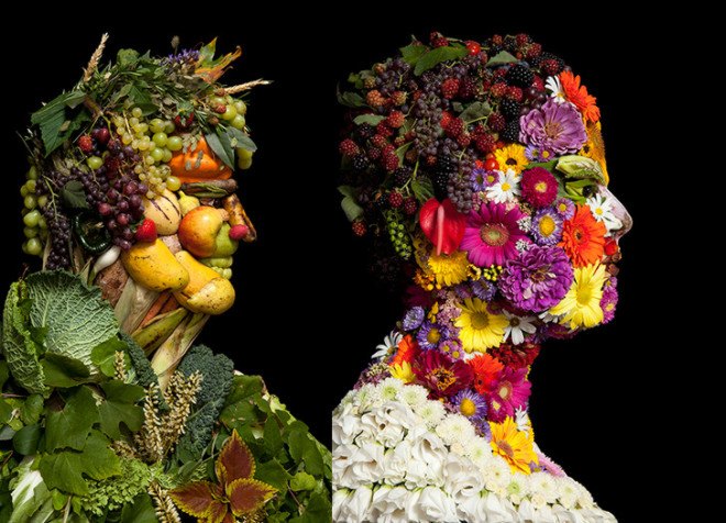 green design, eco design, sustainable design , Arcimboldo, Darth Vader, Star Wars, Klaus Enrique, organic sculptures