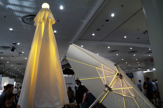 LED Umbrella, Slik, energy-efficient Lighting, green lighting, eco-friendly lighting, LED lighting, LEDs, green interiors, sustainable interiors, green design, sustainable design, new york design week, nyc x design, green products, green technology, sustainable technology