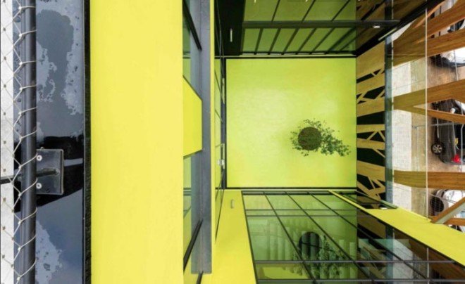 green design, eco design, sustainable design , Laraqui Bringer Architecture, Chaville France, Timber clad facade, lace like latticework, cultural center