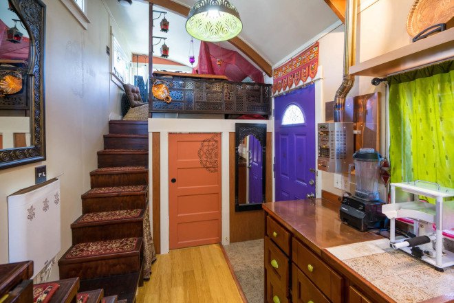 tiny house, tiny house movement, tiny home, lilypad house, moroccan design, downsizing, minimalism, small homes, moroccan design, indian design, Portland tiny house, Portland Oregon