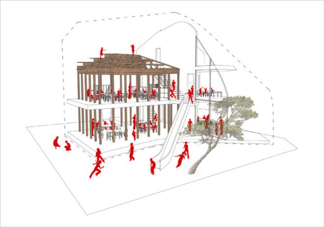 green design, eco design, sustainable design, MAD Architects, Clover House, flexible space kindergarten, adaptive reuse