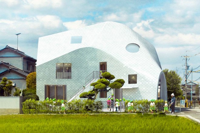 green design, eco design, sustainable design, MAD Architects, Clover House, flexible space kindergarten, adaptive reuse