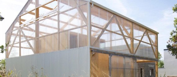 Maison D, Maison D by Fouquet Architecture Urbanisme, Fouquet Architecture Urbanisme, French house, affordable home, bioclimatic, bioclimatic architecture, oriented strand board, operable windows, passive solar principles, pellet burning stove
