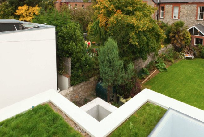 green design, eco design, sustainable design, McCullough Mulvin Architects, Islamic Architecture, Z Square House, inner courtyards, green roof, glass walls