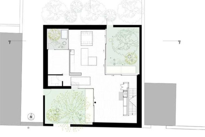 green design, eco design, sustainable design, McCullough Mulvin Architects, Islamic Architecture, Z Square House, inner courtyards, green roof, glass walls