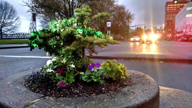 Mill Ends Park, world's smallest park, Portland, Oregon, parklet, public spaces, urban design, park, green cities, mini-park, tiny spaces, leprechaun