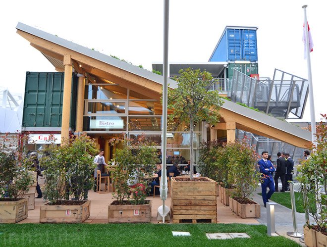 expo milan 2015, expo milano 2015, enrico pollini, monaco, fright containers, vertical garden, sustainable agriculture, sustainable farming