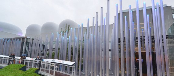 World Expo 2015, World Expo Milan, Milan Expo pavilions, 2015 Milan World Expo, world expo 2015, enel expo milan, solar power, LED lights, light installation, PIUARCH, Milan Expo 2015, world expo, temporary pavilion, green pavilion