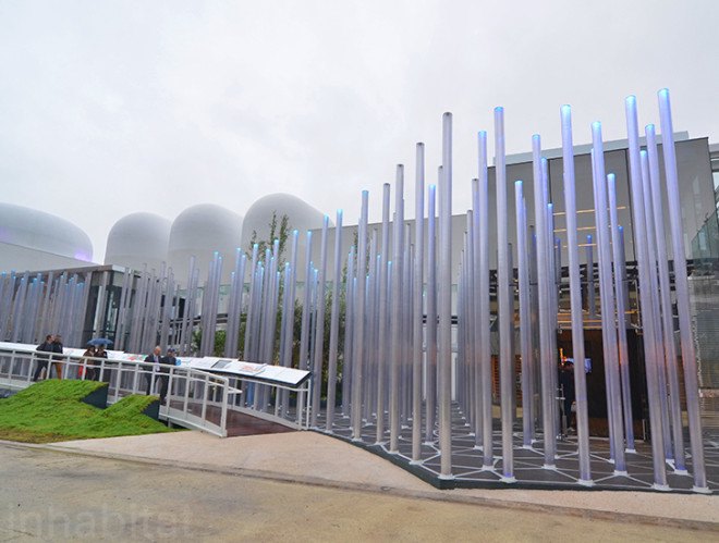 World Expo 2015, World Expo Milan, Milan Expo pavilions, 2015 Milan World Expo, world expo 2015, enel expo milan, solar power, LED lights, light installation, PIUARCH, Milan Expo 2015, world expo, temporary pavilion, green pavilion