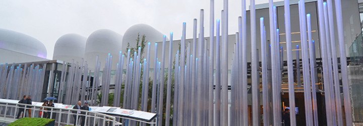 World Expo 2015, World Expo Milan, Milan Expo pavilions, 2015 Milan World Expo, world expo 2015, enel expo milan, solar power, LED lights, light installation, PIUARCH, Milan Expo 2015, world expo, temporary pavilion, green pavilion