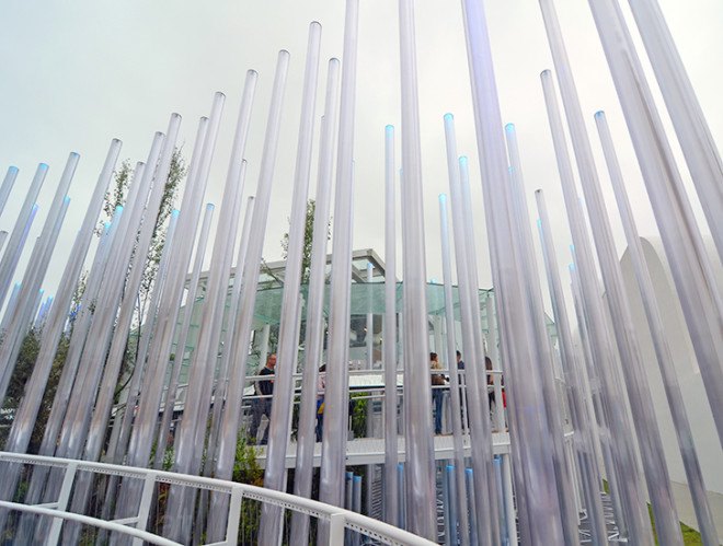 World Expo 2015, World Expo Milan, Milan Expo pavilions, 2015 Milan World Expo, world expo 2015, enel expo milan, solar power, LED lights, light installation, PIUARCH, Milan Expo 2015, world expo, temporary pavilion, green pavilion