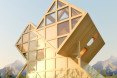 Plan Bureau, Valley House, Valley House by Planning Bureau, Planning Bureau, cabin, Dolomites, Dolomite Mountains, timber cabin, asymmetric home,