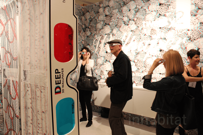icff, international contemporary furniture fair, 3d wallpaper, 3 dimensional wallpaper, new york design week, nycxdesign, twenty2, twenty2 wallpaper, eco friendly wallpaper, green design, eco design, sustainable design