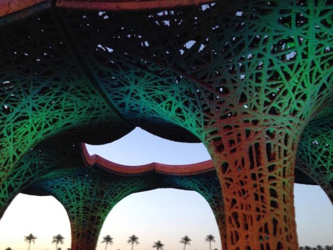 Ball-Nogues Studio, Coachella, Coachella pavilion, Pulp pavilion coachella, pulp pavilion, organic jute rope, reclaimed paper, compostable pavilion, pulp, recyclable pavilion, post consumer waste