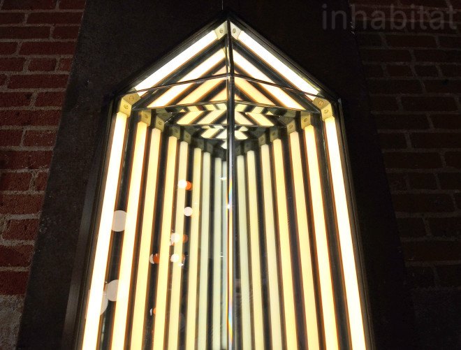 Rosie Li, lighting designer, Brooklyn lighting designer, ICFF, International Contemporary Furniture Fair, NY Design Week, New York Design Week, Rosie Li Studio, hexagonal mirror light, green lighting, artistic lighting, sculptural lighting