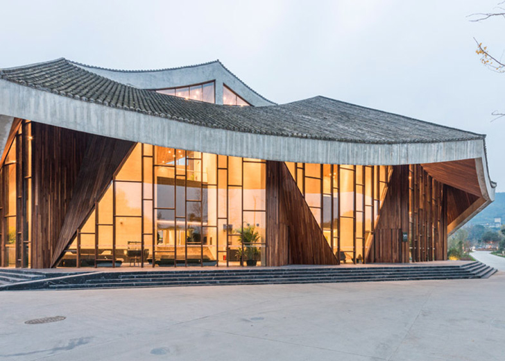 aim architecture, rural china, chinese resort, ruff well water resort, hot springs, outdoor pools