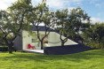 The Slice, Saunders Architecture, Todd Saunders, Norway, Scandinavian design, Canadian architect, tiny home, tiny cabin, minimalist, monochrome, backyard studio, deck, triangular building, triangle, guest house,