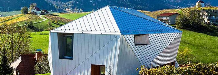 green design, sustainable design, slovenia, house for a doctor, metal-clad home, vineyards, natural lighting, passive solar design, green architecture, scapelab