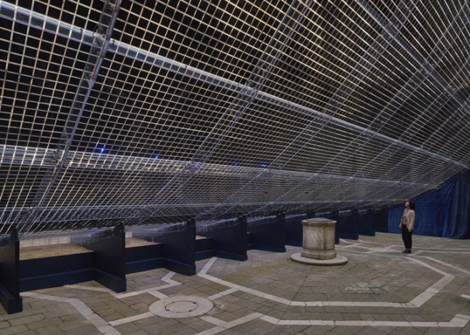 green design, eco design, sustainable design, Shigeru Ban, Venice Biennale, Reverberation Pavilion of Light and Sound, Shiseido, recycled makeup case, Palazzo Pisani