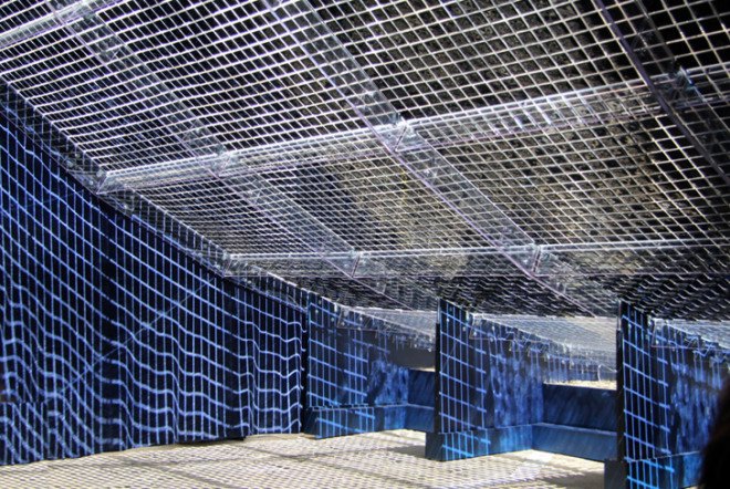 green design, eco design, sustainable design, Shigeru Ban, Venice Biennale, Reverberation Pavilion of Light and Sound, Shiseido, recycled makeup case, Palazzo Pisani