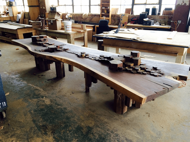 Shimna, Shimna Causeway Table, bklyn designs, bklyn designs 2015, brooklyn design, brooklyn designers, made in brooklyn, sustainable design, eco design, green home furnishings, nyc design, furniture made in brooklyn, brooklyn goods, goods made in brooklyn, green design
