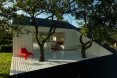 The Slice, Saunders Architecture, Todd Saunders, Norway, Scandinavian design, Canadian architect, tiny home, tiny cabin, minimalist, monochrome, backyard studio, deck, triangular building, triangle, guest house,