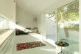 The Slice, Saunders Architecture, Todd Saunders, Norway, Scandinavian design, Canadian architect, tiny home, tiny cabin, minimalist, monochrome, backyard studio, deck, triangular building, triangle, guest house,