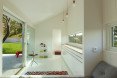 The Slice, Saunders Architecture, Todd Saunders, Norway, Scandinavian design, Canadian architect, tiny home, tiny cabin, minimalist, monochrome, backyard studio, deck, triangular building, triangle, guest house,
