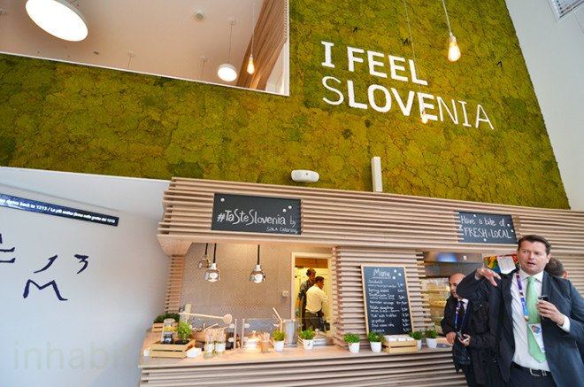 Slovenia pavilion, Milan Expo, Expo 2015, world expo, expo pavilion, SoNo Arhitekti, Slovenian architects, prefab, prefab wood, wooden facade, sustainable wood, sustainable food