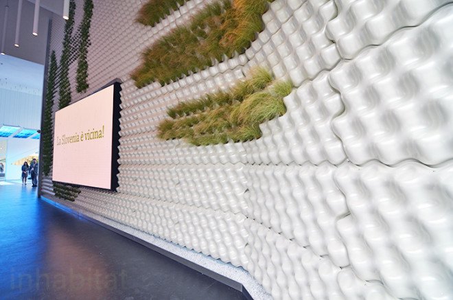 Slovenia pavilion, Milan Expo, Expo 2015, world expo, expo pavilion, SoNo Arhitekti, Slovenian architects, prefab, prefab wood, wooden facade, sustainable wood, sustainable food
