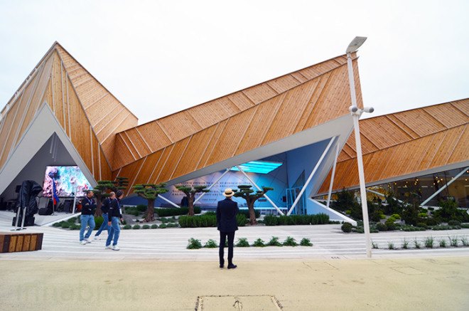 Slovenia pavilion, Milan Expo, Expo 2015, world expo, expo pavilion, SoNo Arhitekti, Slovenian architects, prefab, prefab wood, wooden facade, sustainable wood, sustainable food