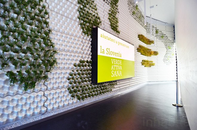Slovenia pavilion, Milan Expo, Expo 2015, world expo, expo pavilion, SoNo Arhitekti, Slovenian architects, prefab, prefab wood, wooden facade, sustainable wood, sustainable food