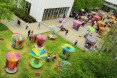 spinning tops, Los Trompos, Hector Esrawe, Ignacio Cadena, the spinning tops installation, atlanta, High Museum of Art, Mi Casa Your Casa, urban art, art interventions, art installation, the woodruff arts center campus